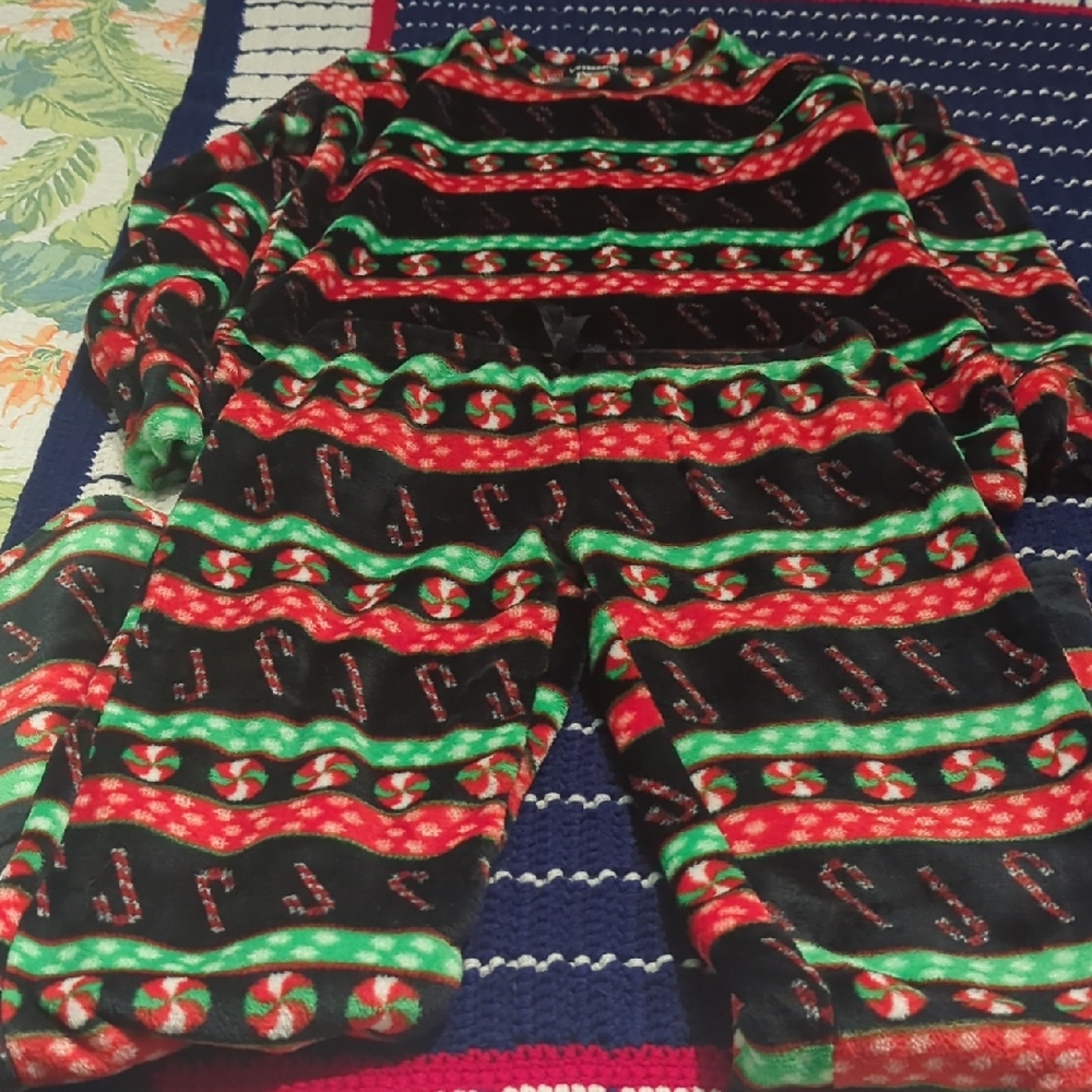 Festive Striped Pajama Set